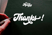 Hi Monday Script, a Script Font by Rudhi Sasmito (Thumbnail 7 of 7)