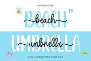 Beach Umbrella Duo, a Script Font by DN Creative (Thumbnail 1 of 10)