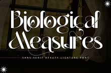 Biological Measures - Elegant Font