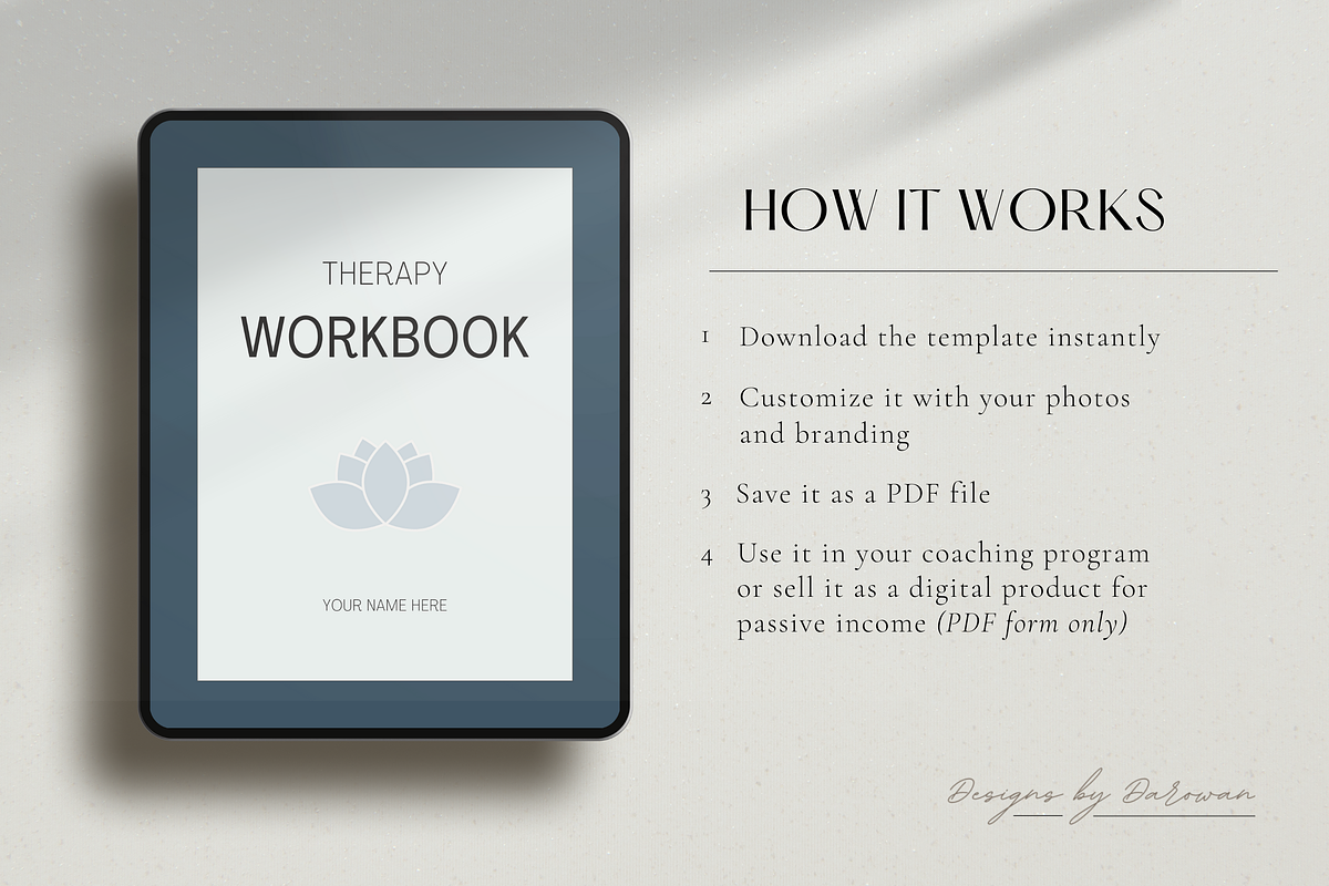 Therapy Journal Worksheets | Canva, a Magazine Template by Designs by Darowan (Photo 9 of 10)