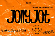 JollyJot Playful Display Font, a Handwritten Font by PaperMoon (Thumbnail 1 of 6)
