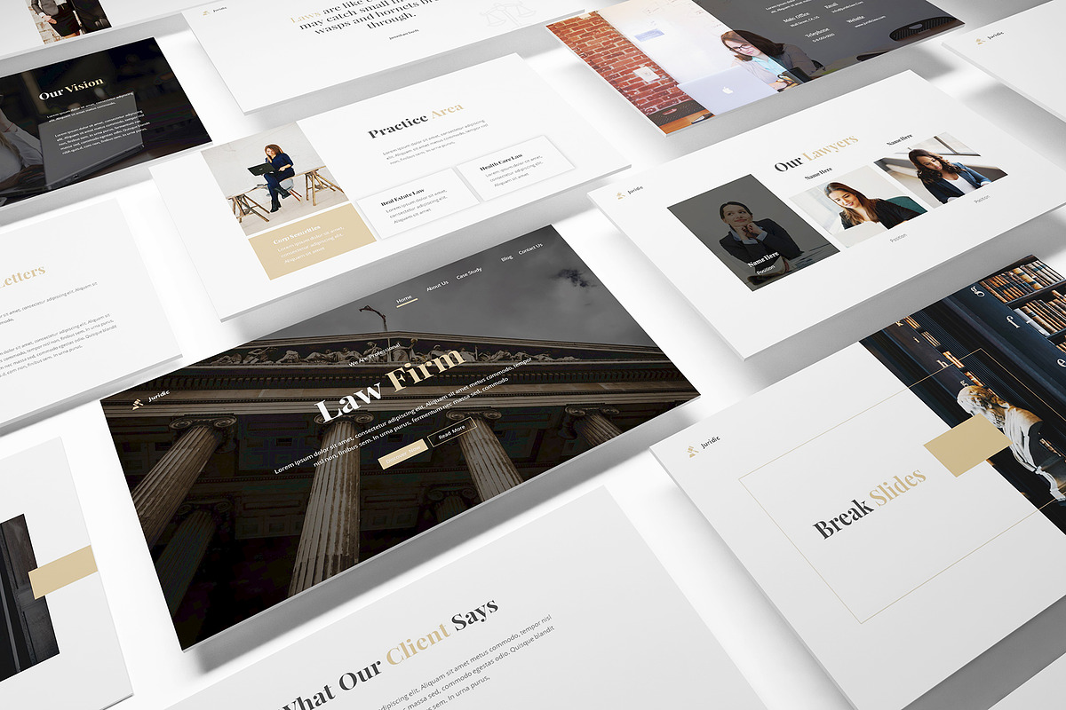 Law Firm Powerpoint Template, a Presentation Template by Formatika Studio