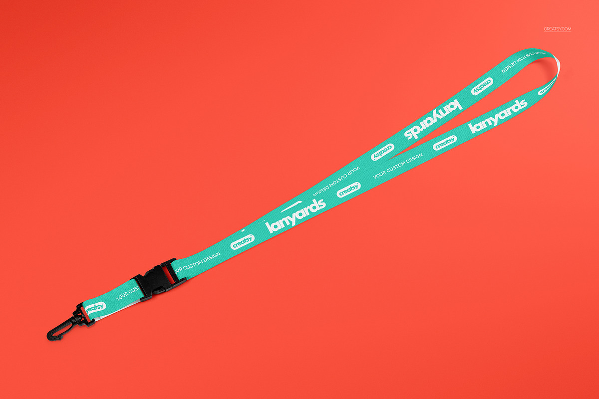 Polyester Lanyards Mockup Set, an Advertising Mockup by creatsy5 (Photo 10 of 13)
