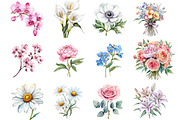 Watercolor Romance Flower Clipart, an Illustration by DreamCafeArt (Thumbnail 5 of 5)