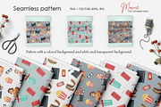 Cinema Movie Vector Clipart Set, a Person Illustration by Universe Mary (Thumbnail 5 of 8)