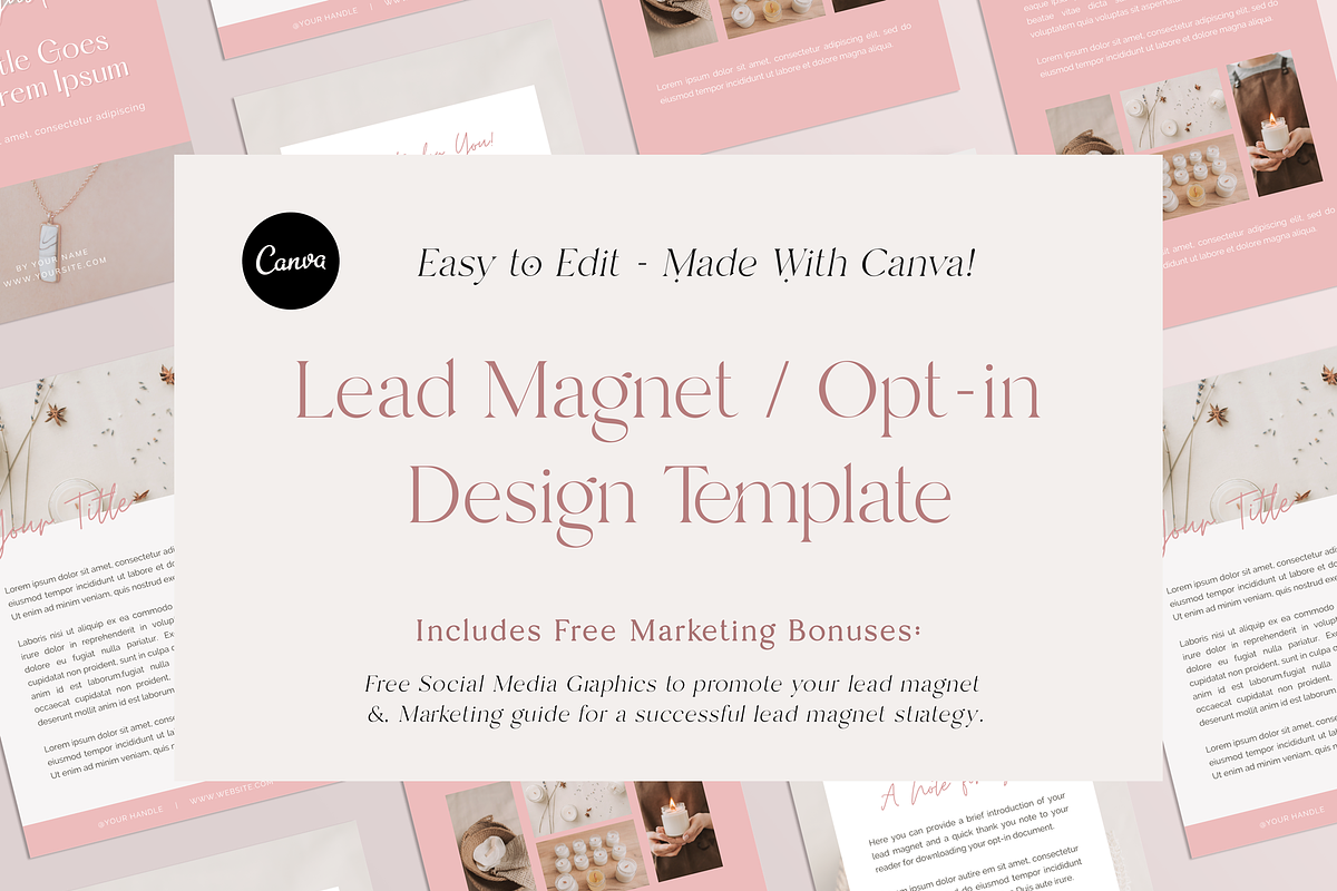 Lead Magnet | Opt-in Canva Template, a Marketing Template by Gebers Marketing & Design (Photo 1 of 8)