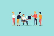 Teamwork, a Person Illustration by Podis (Thumbnail 2 of 5)