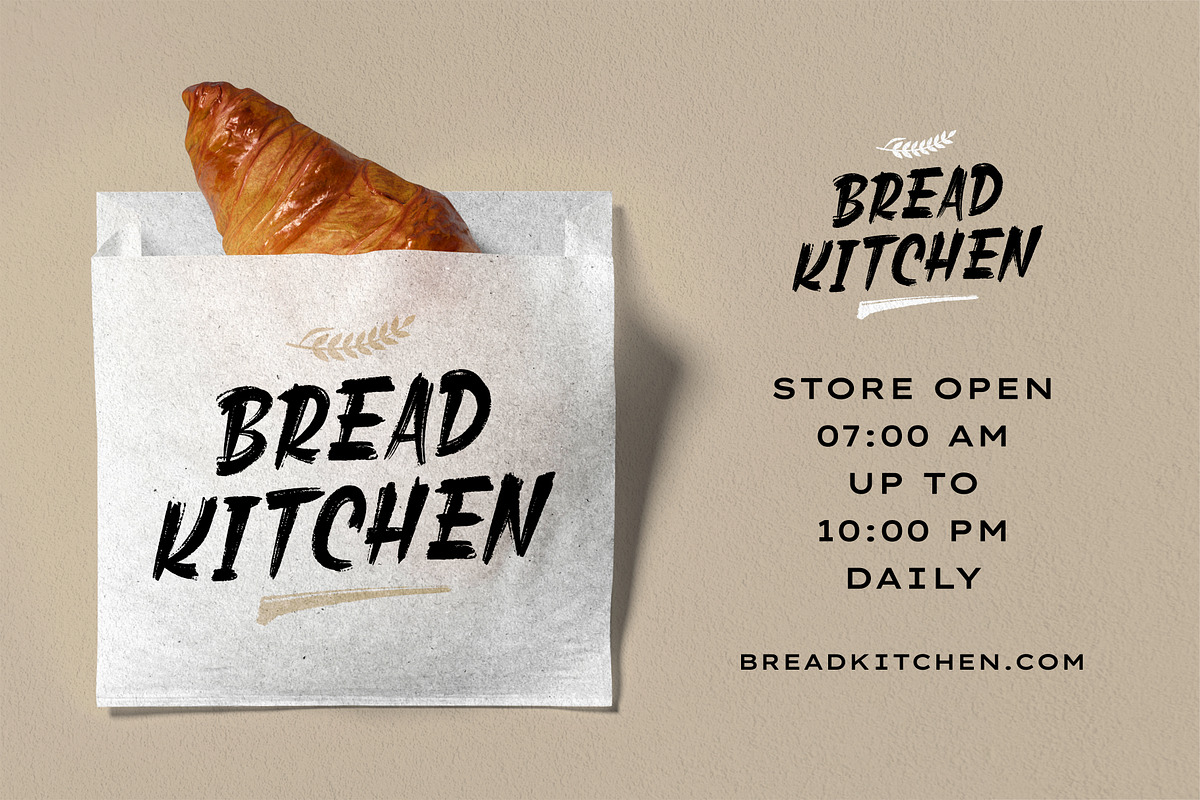 BRICK RIOT - Dry Brush Font, a Handwritten Font by VASTARD STUDIO (Photo 5 of 15)