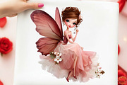 Whimsical Spring Fairy Clipart, an Illustration by designcity5 (Thumbnail 4 of 5)