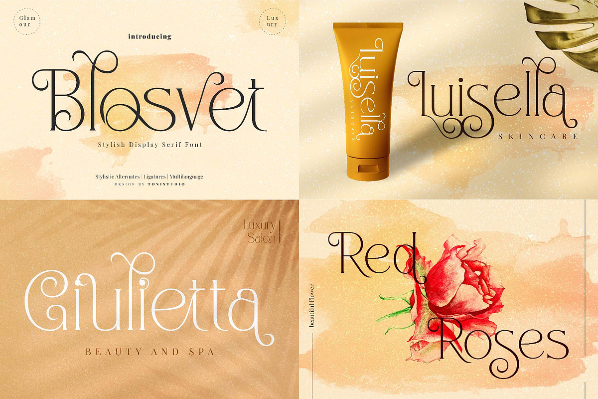 Modern Font Bundle, a Serif Font by ToniStudio