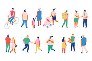 Flat vector people lifestyle bundle, a Person Illustration by Vector_Art (Thumbnail 8 of 27)