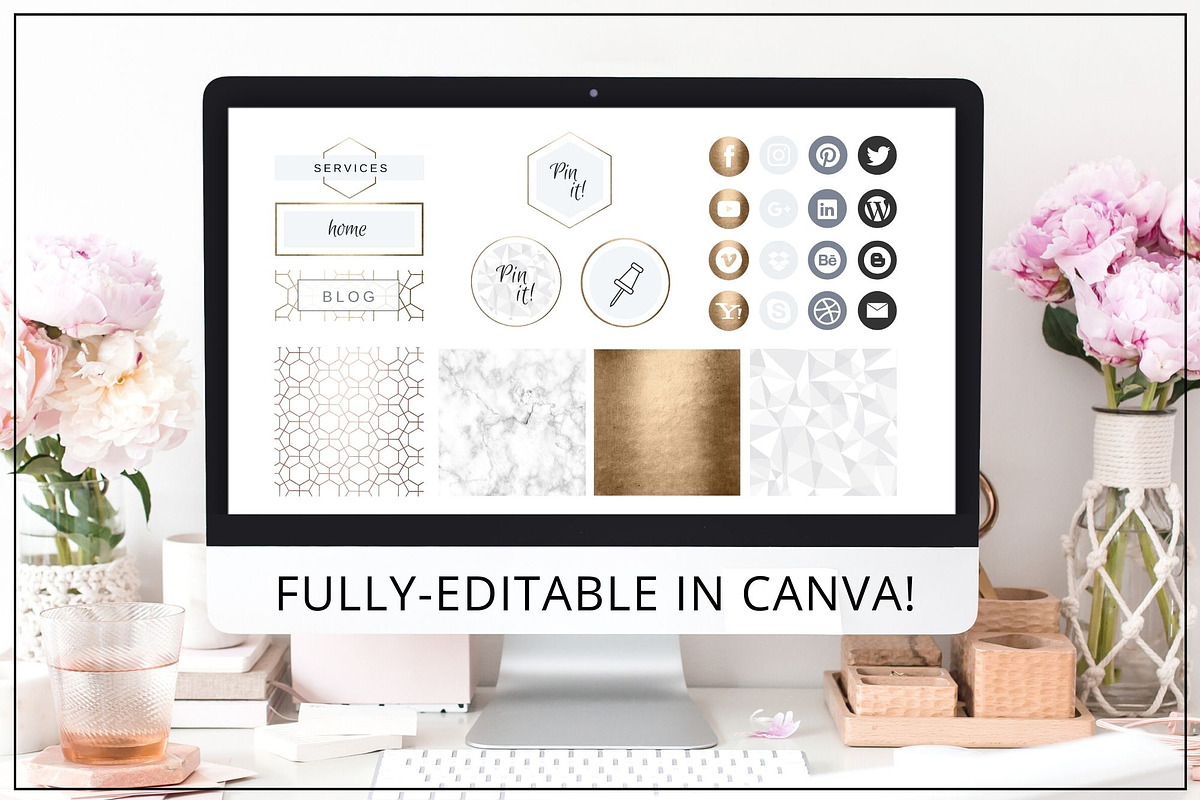 Website Branding Kit | Canva Gold, a Branding & Logo Template by Lady Boss Studio (Photo 6 of 6)