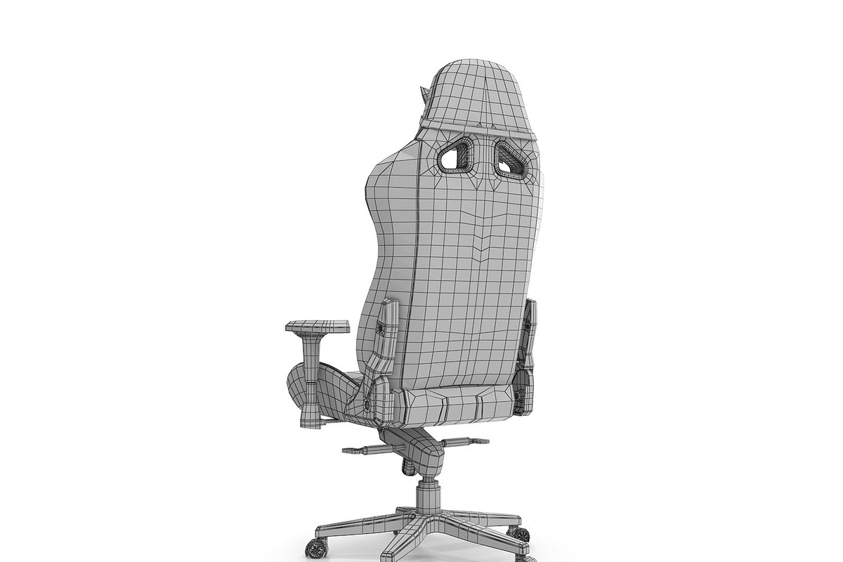 OPSeat Modern Computer Gaming Chair, a Furniture 3D Model by Tedi Permana (Photo 9 of 12)