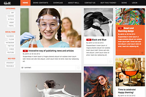 News & CV Drupal Themes TB Wall