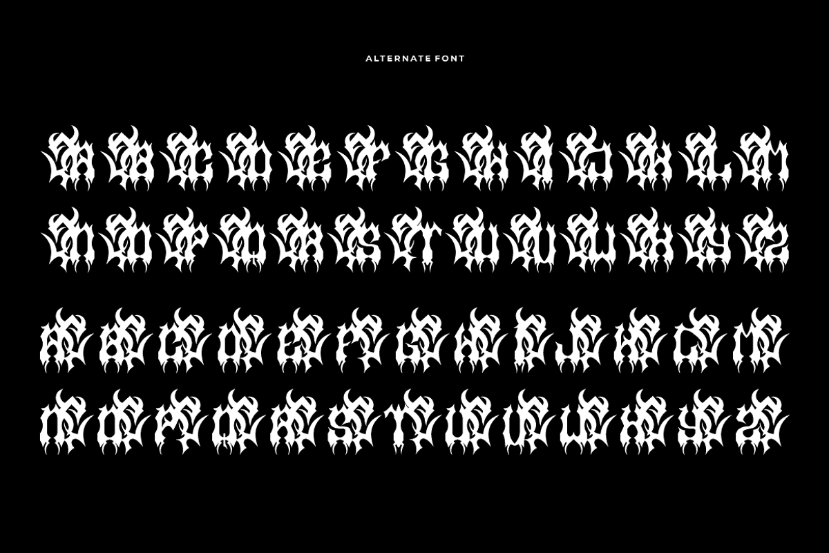 Jasel Ghoshic - Blackletter Font, a Blackletter Font by QR Design Studio (Photo 7 of 8)