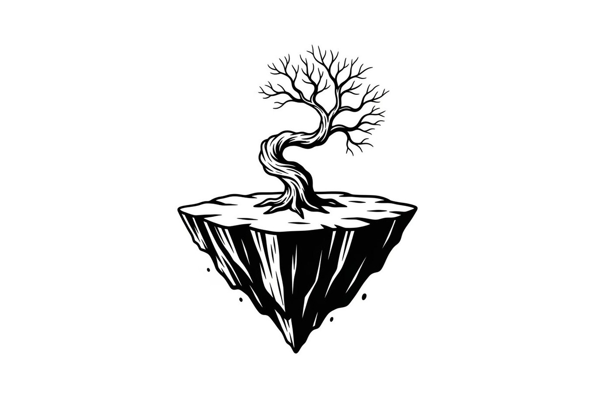 50 Floating Island Bonsai Vector Bun, an Illustration by Designs_River (Photo 18 of 51)