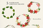Watercolor Christmas Poinsettia, an Illustration by Backyard Rose (Thumbnail 6 of 11)