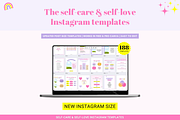 Self-care Instagram Canva templates, a Templates & Theme by Cate Creates (Thumbnail 4 of 7)