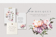 Watercolor Floral Set - Iris Flower, a Decorative Illustration by WalaPalette (Thumbnail 1 of 6)