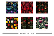 Tulip Retro Art Style Patterns, a Pattern Graphic by karenfoleyphoto (Thumbnail 3 of 17)