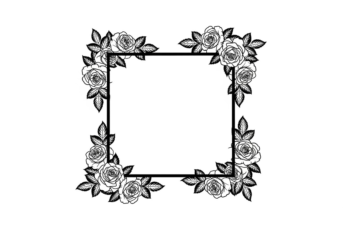 Floral Decorative Frame Vector Bundl, an Illustration by musafir_fashion (Photo 19 of 51)