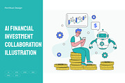 AI Financial Investment, a Finance Illustration by Partikusi Design (Thumbnail 1 of 3)