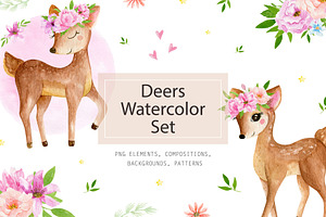 Sale! Watercolor Bundle Cute Baby!