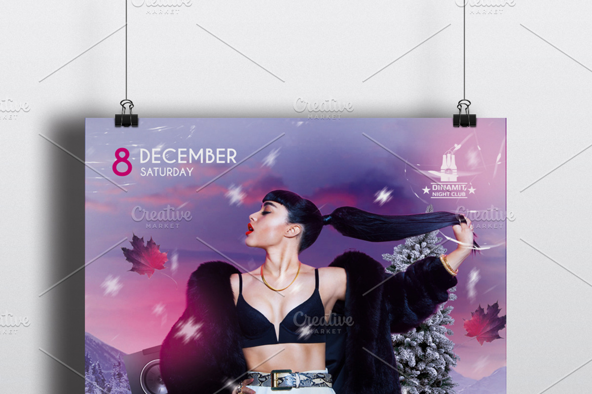 Winter Bash Flyer Template, a Flyer Template by Malaxay (Photo 2 of 2)