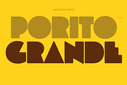 Porito Grande, a Sans Serif Font by Nasir Udin (Thumbnail 1 of 10)