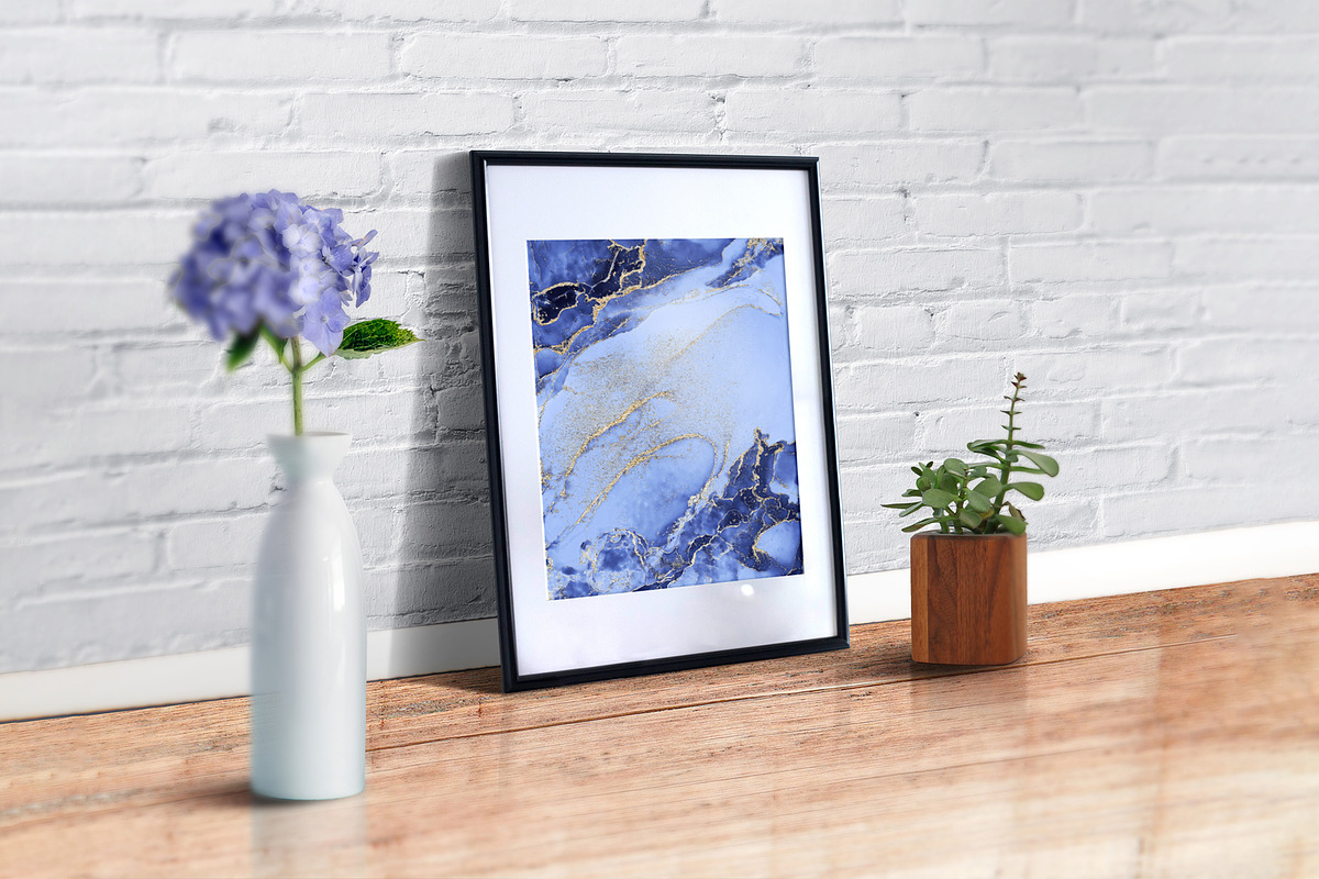 30 Blue and Gold Marble Backgrounds, a Background Graphic by Artemisia_Art (Photo 4 of 5)