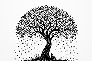 Elegant dream tree silhouette design, a Healthcare Illustration by Amazin_art (Thumbnail 49 of 49)