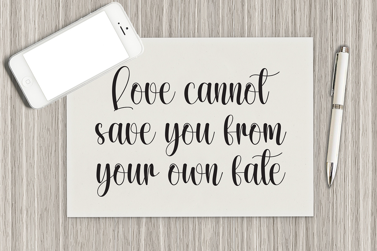 Snowhouse | Script Font, a Handwritten Font by Scratchones (Photo 4 of 8)
