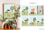 Forest Scenes Illustration Set, an Animal Illustration by LyubovZaytseva (Thumbnail 2 of 5)