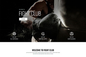 Fight School - Divi Landing Page