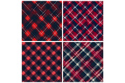Red and Navy Plaid Patterns, a Texture Illustration by DreamPrint404 (Thumbnail 3 of 4)