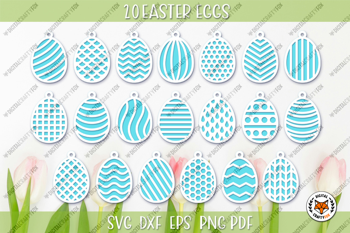 Easter Egg Hanging Collection, a Seasonal Illustration by Digital_Craftyfox (Photo 2 of 13)