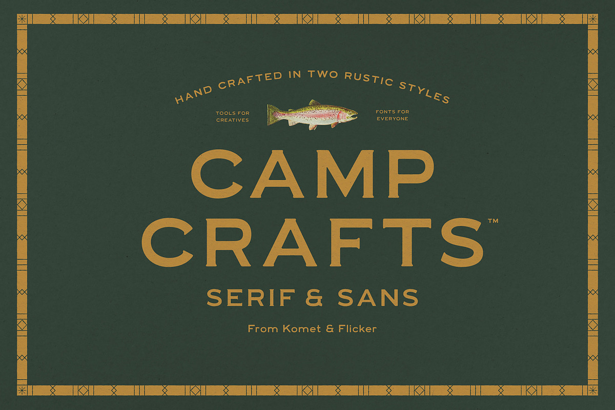 Camp Crafts, a Serif Font by Komet & Flicker (Photo 1 of 12)
