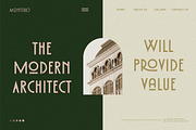Monterio - Modern Art Deco Typeface, a Sans Serif Font by CCS Type (Thumbnail 9 of 29)