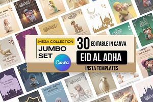 30 Insta Eid-Ul-Adha Posts & Stories, a Social Media Template by Allies Interactive