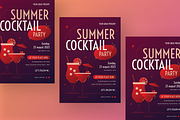 Summer Cocktail Party Flyer, a Flyer Template by SquidPixey (Thumbnail 6 of 6)