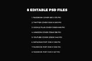 2018 New Year Social Media Cover Kit, a Social Media Template by akram (Thumbnail 3 of 6)