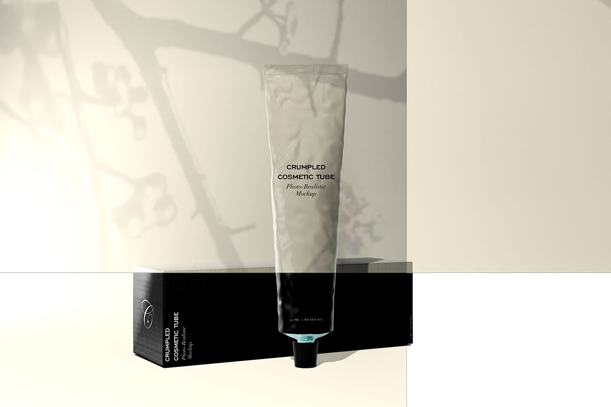 Crumpled Cosmetic Tube Mockup Set, a Product Mockup by Zumrod (Photo 7 of 11)