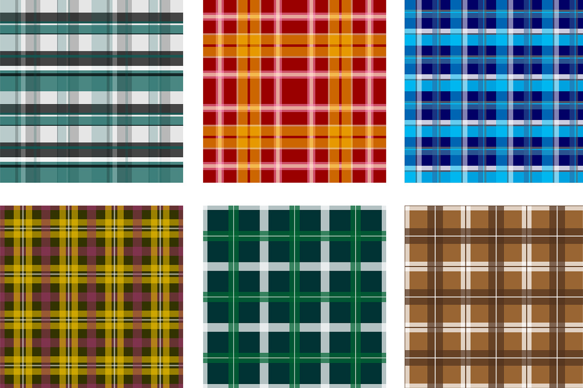 seamless plaid flannel pattern, a Pattern Graphic by Brainware Graphic (Photo 3 of 9)