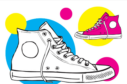 Classic Sneaker Sketched