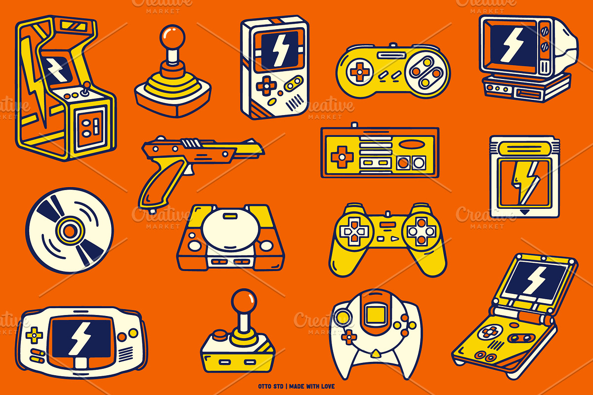 Retro Game Console, a Technology Illustration by Otto.std (Photo 2 of 7)