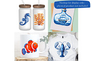 Sea Toile Clipart and Patterns, a Decorative Illustration by Nicole Branger Art (Thumbnail 18 of 28)