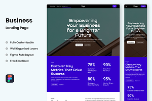 Business - Landing Page Template, a Websites & App Template by RPWDS