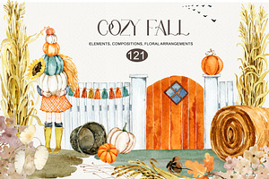 Watercolor Cozy Fall Collection