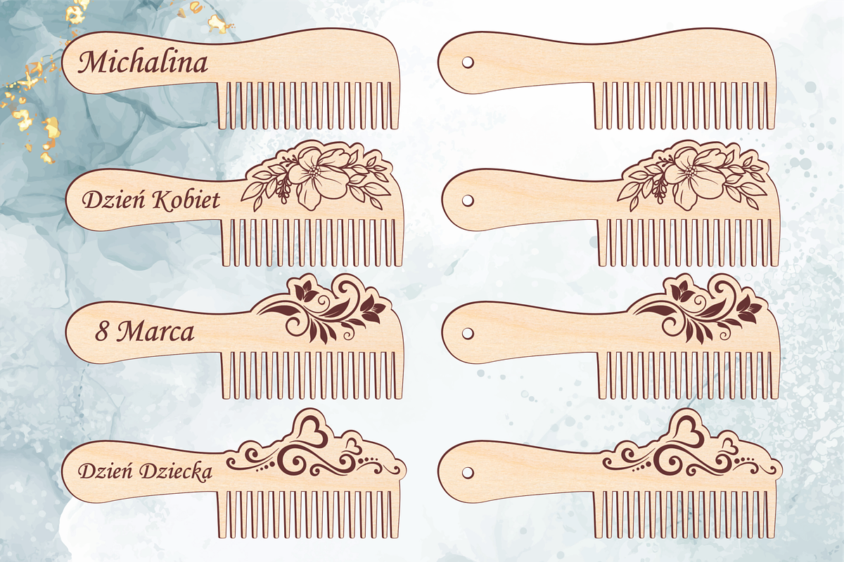 Set of combs for girls with the name, a Pattern Graphic by MegaPrezencik (Photo 2 of 6)