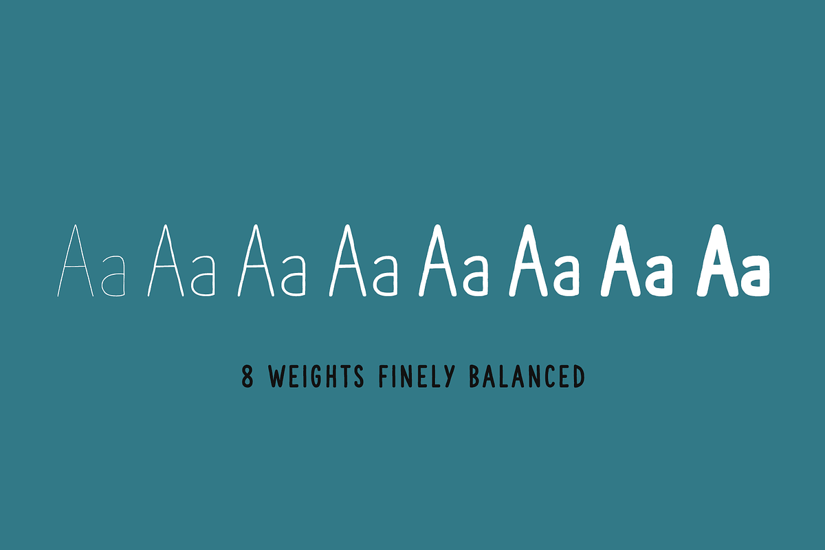 The Hand Wide Font Coll. (8 fonts), a Sans Serif Font by S&C Type (Photo 2 of 10)